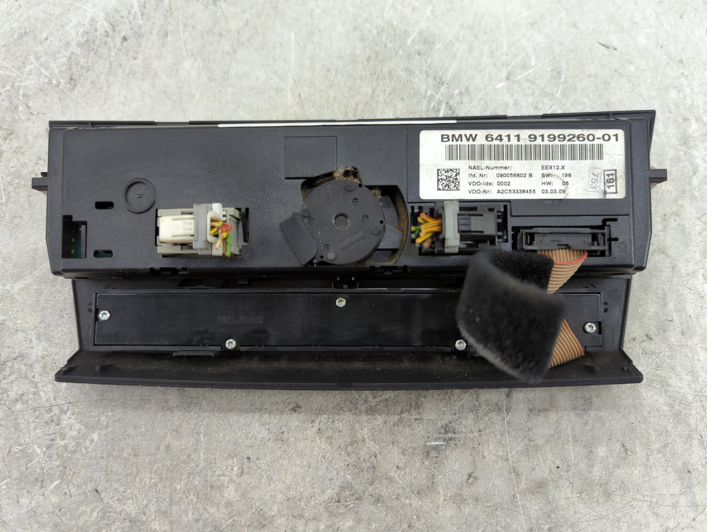 2007-2009 Bmw 328i Climate Control Module Temperature AC/Heater Replacement P/N:9199260-01 Fits Fits 2007 2008 2009 OEM Used