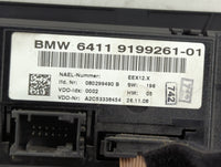 2007-2010 Bmw 328i Climate Control Module Temperature AC/Heater Replacement P/N:9199261-01 Fits Fits 2007 2008 2009 2010 OEM