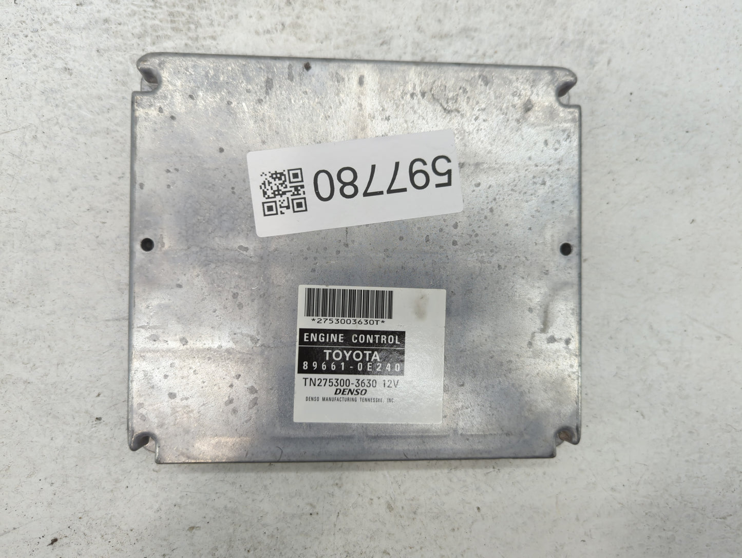 2009 Bmw 328i PCM Engine Control Computer ECU ECM PCU OEM P/N:89661-0E240 Fits OEM Used Auto Parts - Oemusedautoparts1.com