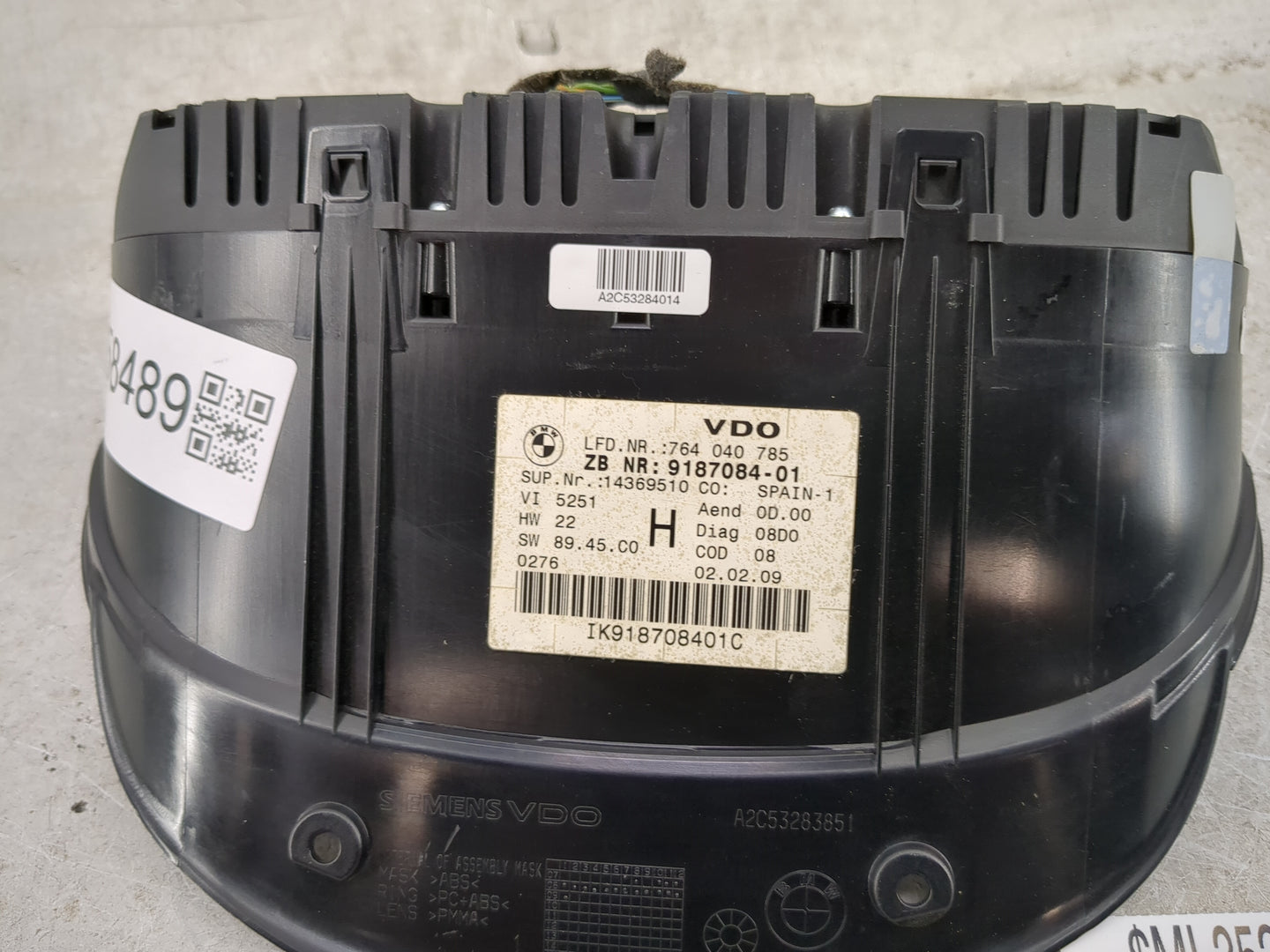 2009-2012 Bmw 335 Instrument Cluster Speedometer Gauges P/N:9187084-01 A2C53321864 Miles:143K Fits Fits 2009 2010 2011 2012 