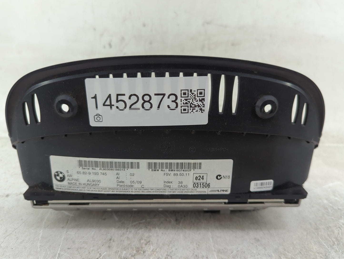 2009-2009 Bmw 335i Information Display Screen - Oemusedautoparts1.com
