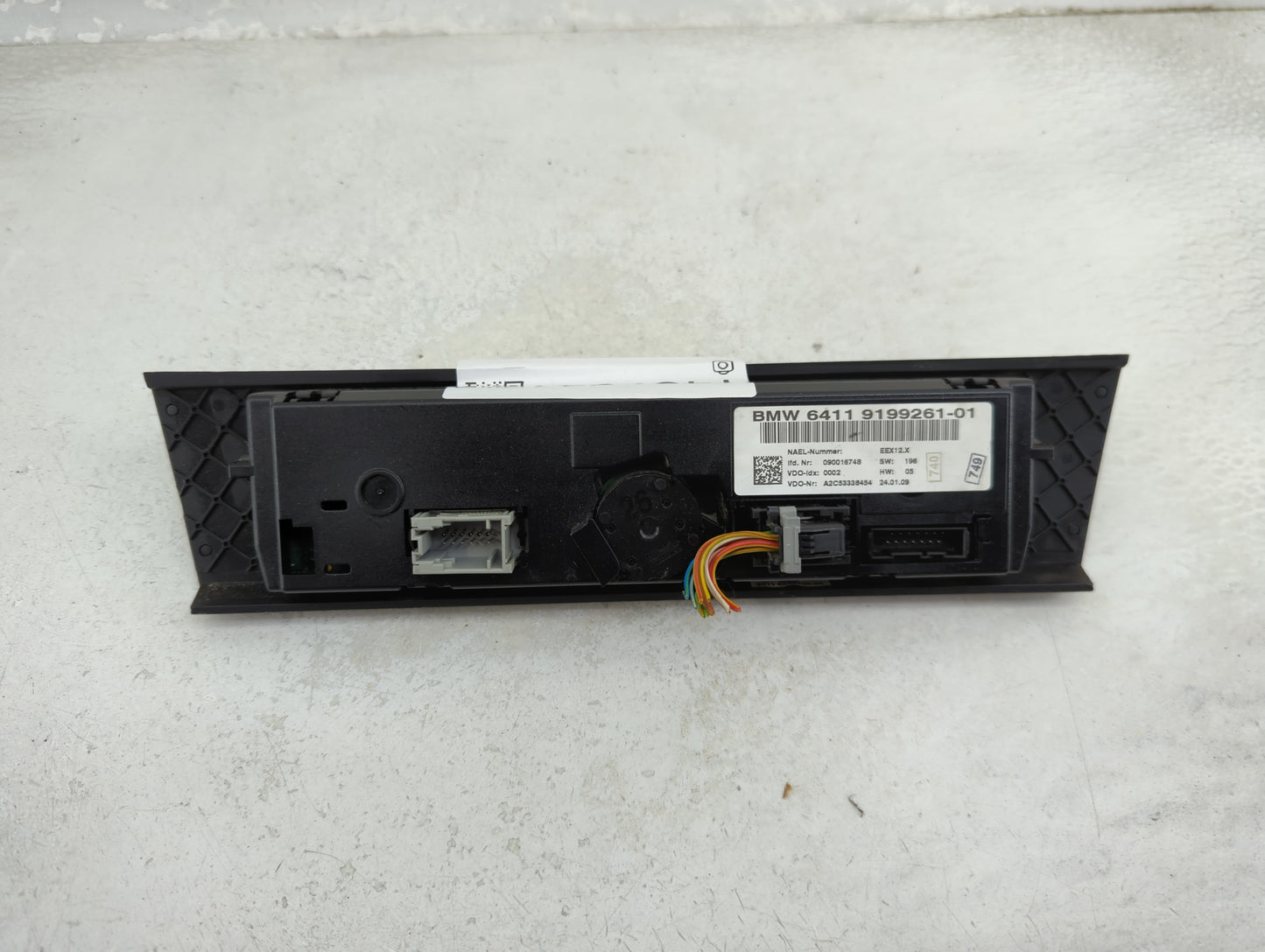 2007-2010 Bmw 335i Climate Control Module Temperature AC/Heater Replacement P/N:9199261-01 Fits Fits 2007 2008 2009 2010 OEM