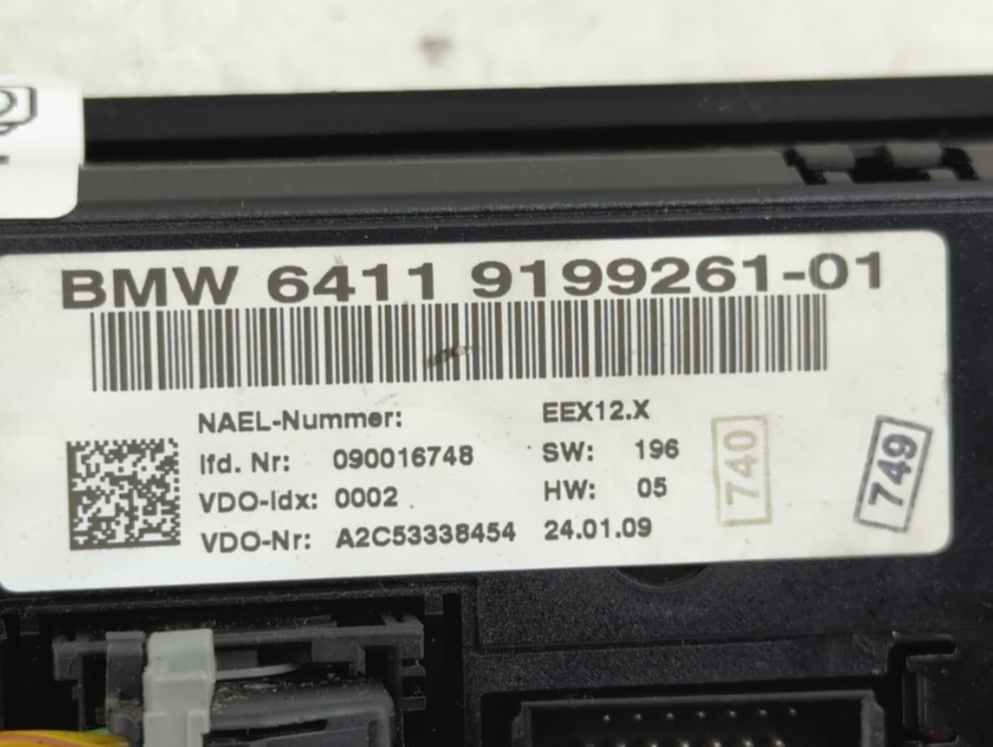 2007-2010 Bmw 335i Climate Control Module Temperature AC/Heater Replacement P/N:9199261-01 Fits Fits 2007 2008 2009 2010 OEM