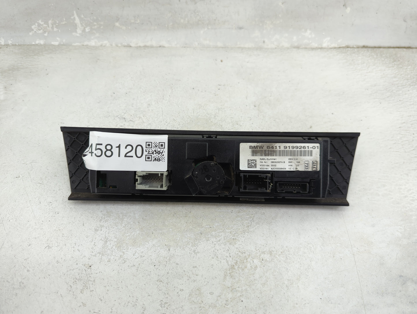 2007-2010 Bmw 335i Climate Control Module Temperature AC/Heater Replacement P/N:9199261-01 Fits Fits 2007 2008 2009 2010 OEM