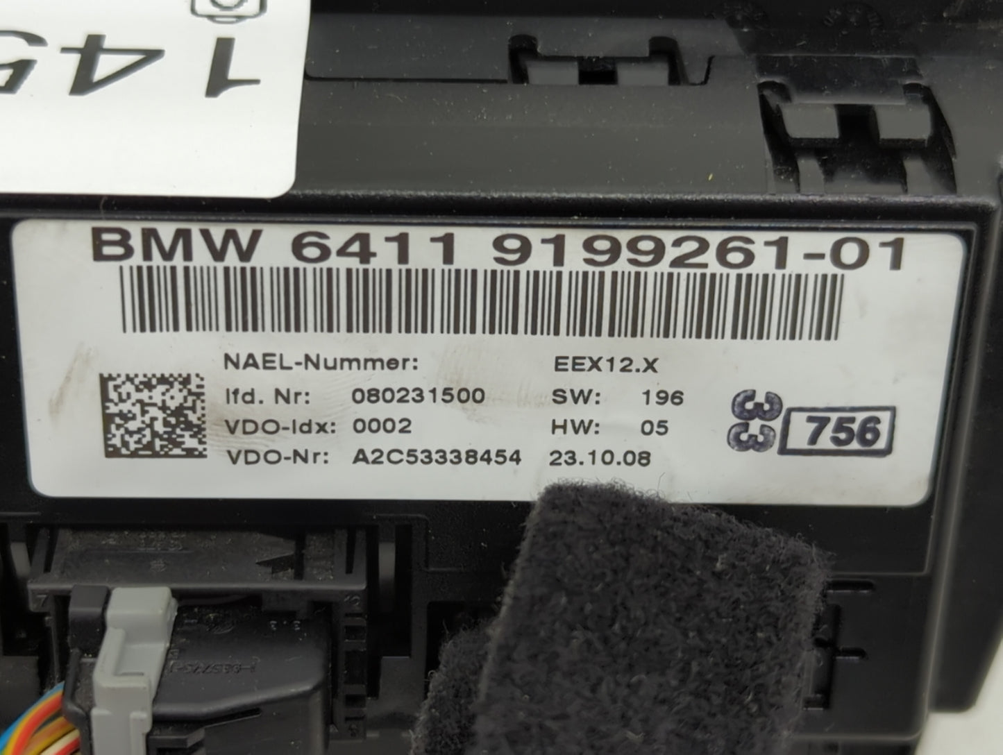 2007-2010 Bmw 335i Climate Control Module Temperature AC/Heater Replacement P/N:9199261-01 Fits Fits 2007 2008 2009 2010 OEM