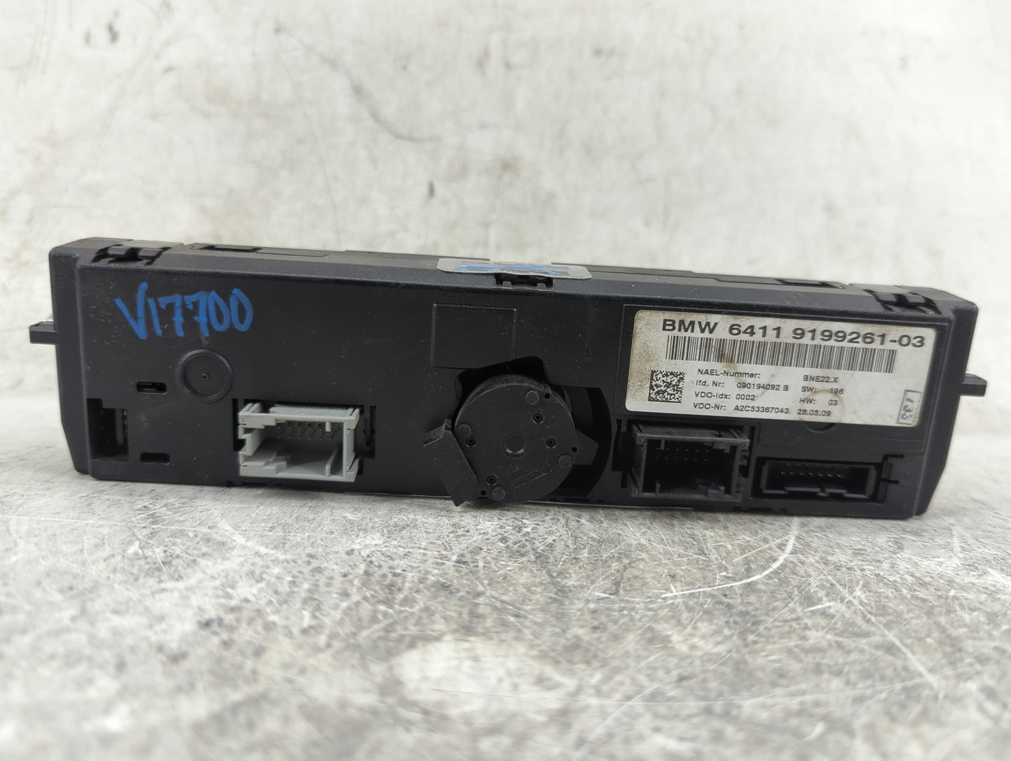 2007-2010 Bmw 335i Climate Control Module Temperature AC/Heater Replacement P/N:64119199261-03 A2C53367043 Fits OEM Used Aut