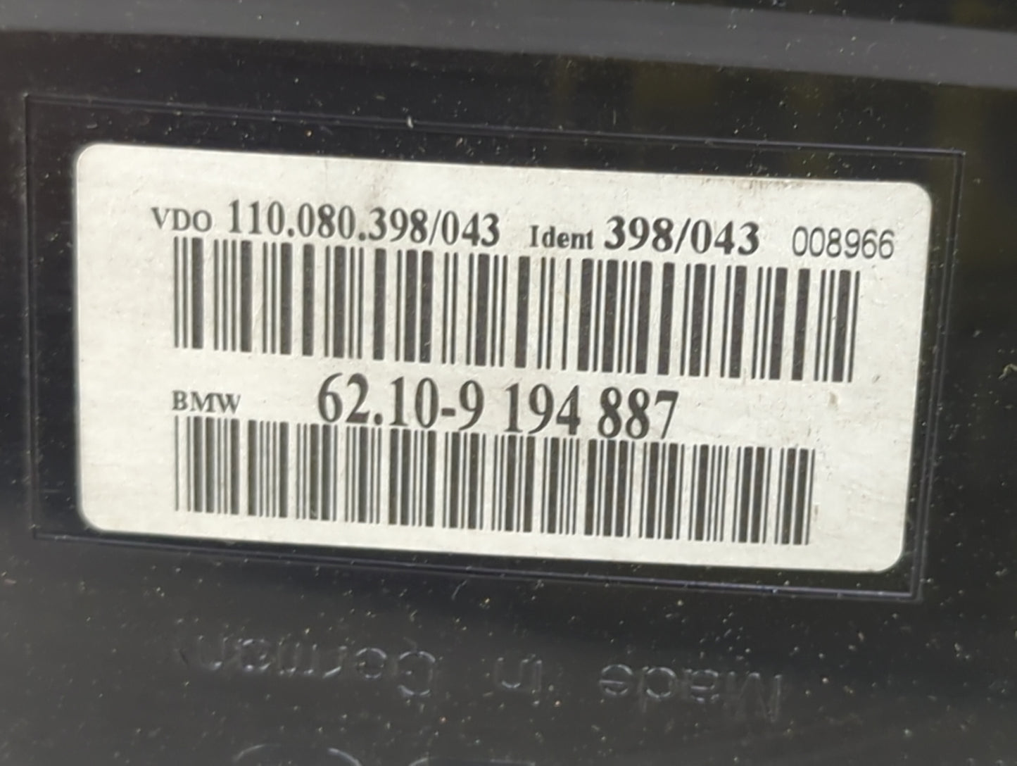 2008-2010 Bmw 528i Instrument Cluster Speedometer Gauges P/N:62.10-9 194 887 110.080.398/043 Miles:136K Fits Fits 2008 2009 