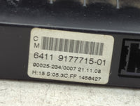 2008-2010 Bmw 528i Climate Control Module Temperature AC/Heater Replacement P/N:9177715-01 Fits Fits 2008 2009 2010 OEM Used
