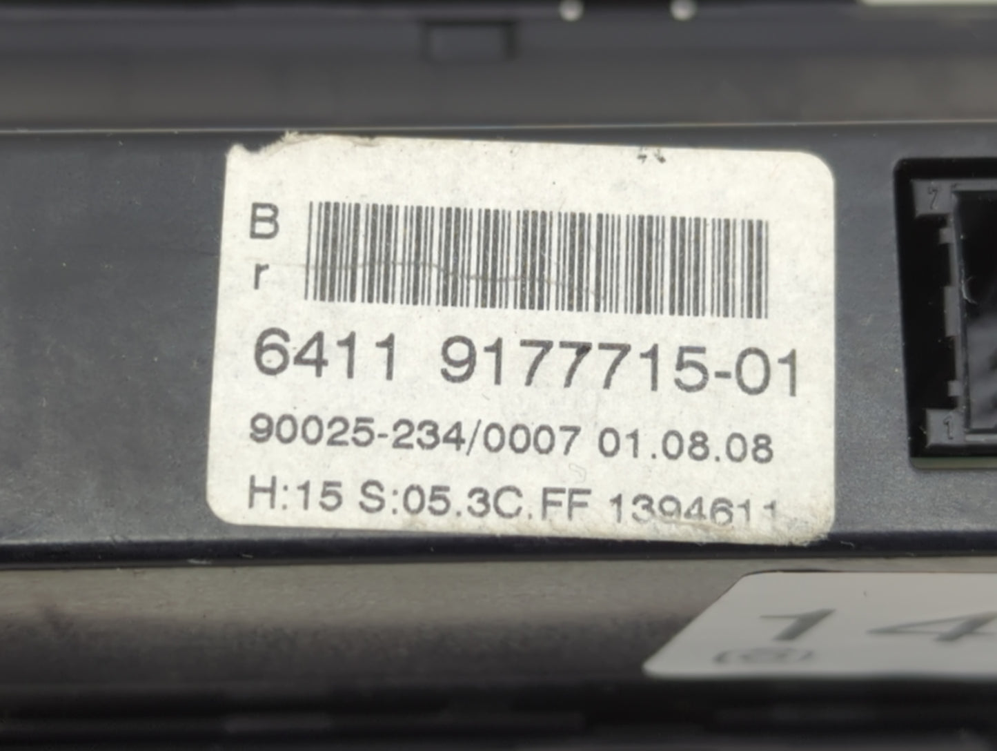 2008-2010 Bmw 528i Climate Control Module Temperature AC/Heater Replacement P/N:6411 9177715-01 9177715 Fits Fits 2008 2009 