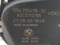 2008-2011 Bmw 528i Throttle Body P/N:1354 7556118-04 1354 7556118-03 Fits Fits 2007 2008 2009 2010 2011 2012 2013 OEM Used A