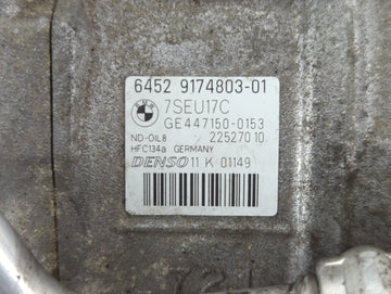 2008-2010 Bmw 528i Air Conditioning A/c Ac Compressor Oem