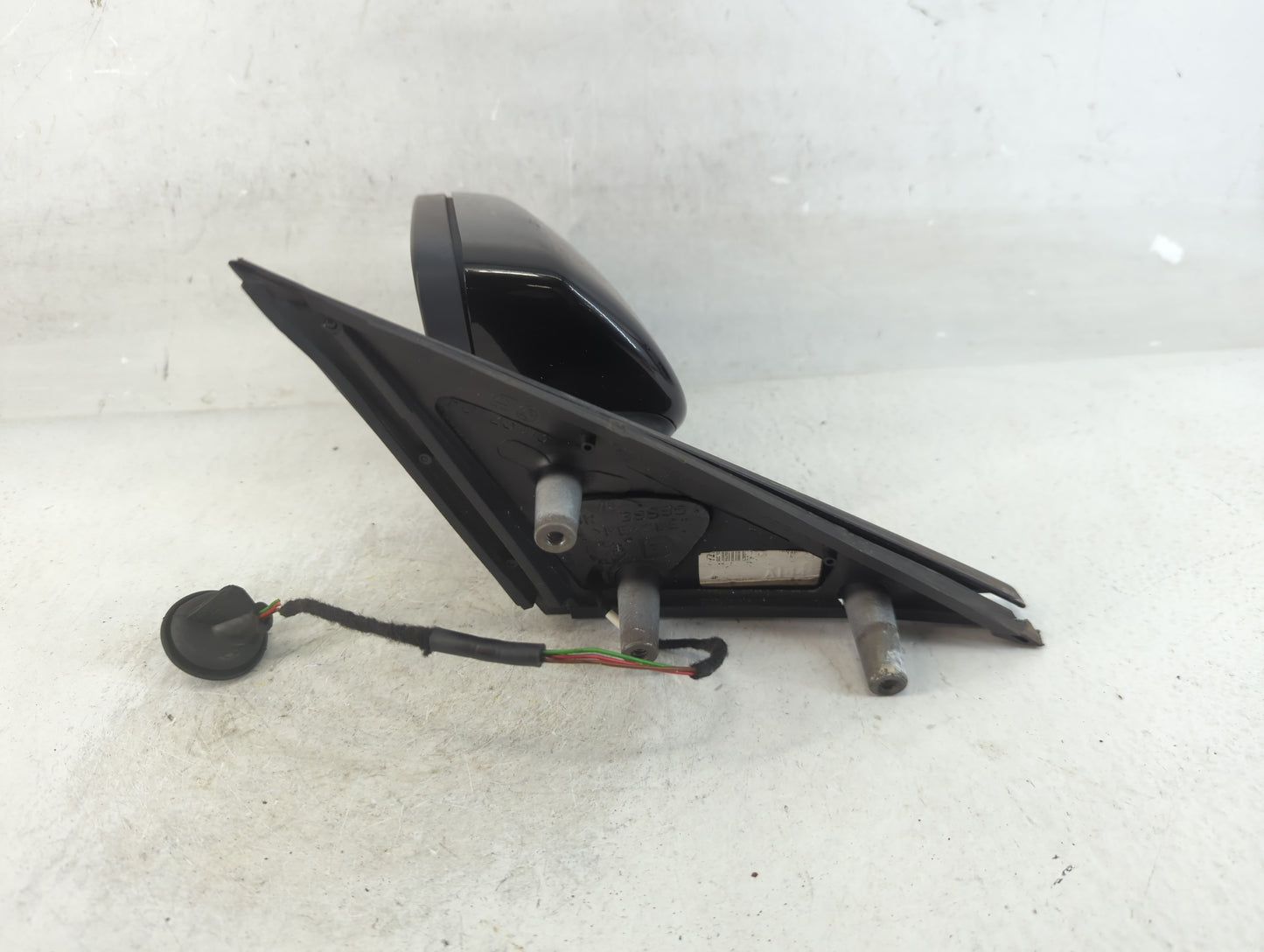 2009 Bmw 528i Driver Left Side View Manual Door Mirror Black - Oemusedautoparts1.com