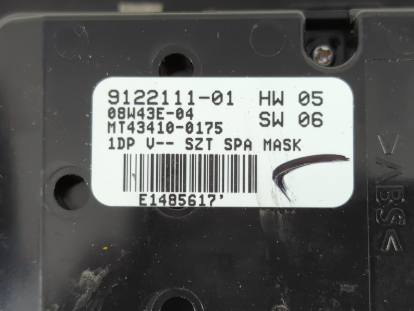 2009 Bmw 528i Master Power Window Switch Replacement Driver Side Left P/N:9122111-01 Fits OEM Used Auto Parts - Oemusedautop