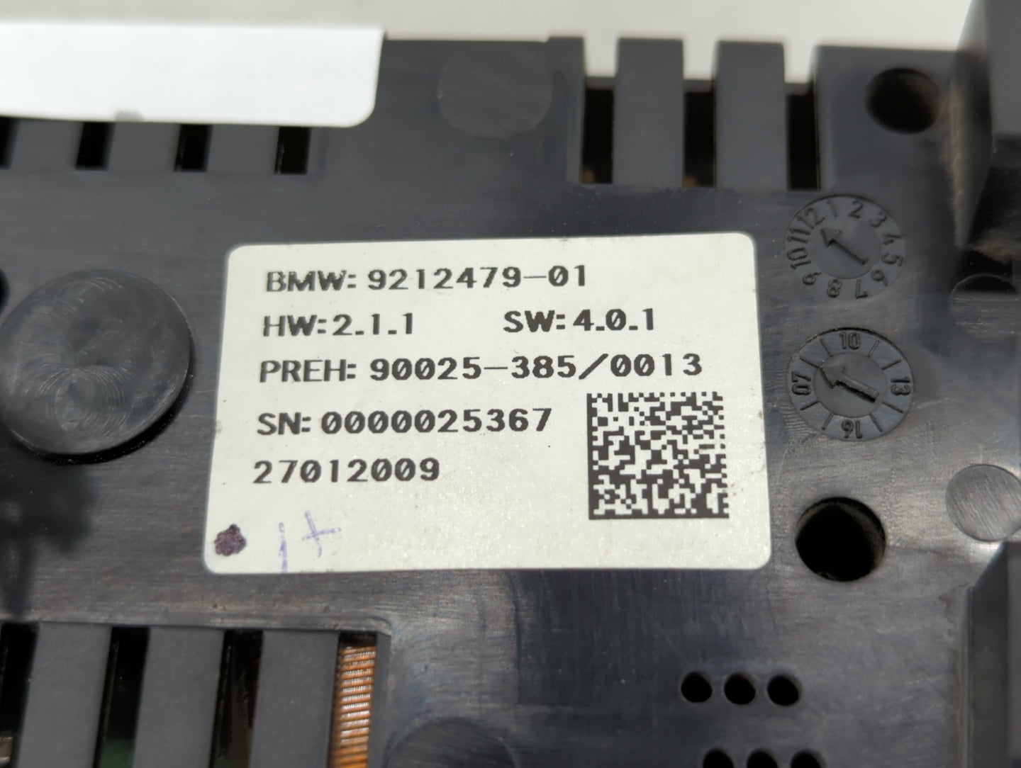 2013-2018 Bmw 640i Climate Control Module Temperature AC/Heater Replacement P/N:9212479-01 9331844 Fits OEM Used Auto Parts 