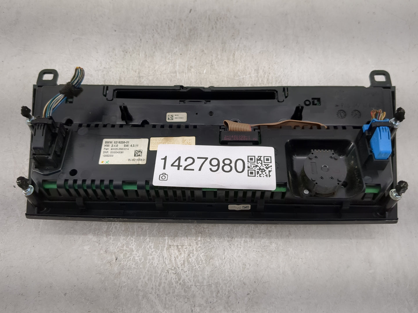 2009-2012 Bmw 750 Climate Control Module Temperature AC/Heater Replacement P/N:9216258-01 90025-258/0014 Fits OEM Used Auto 