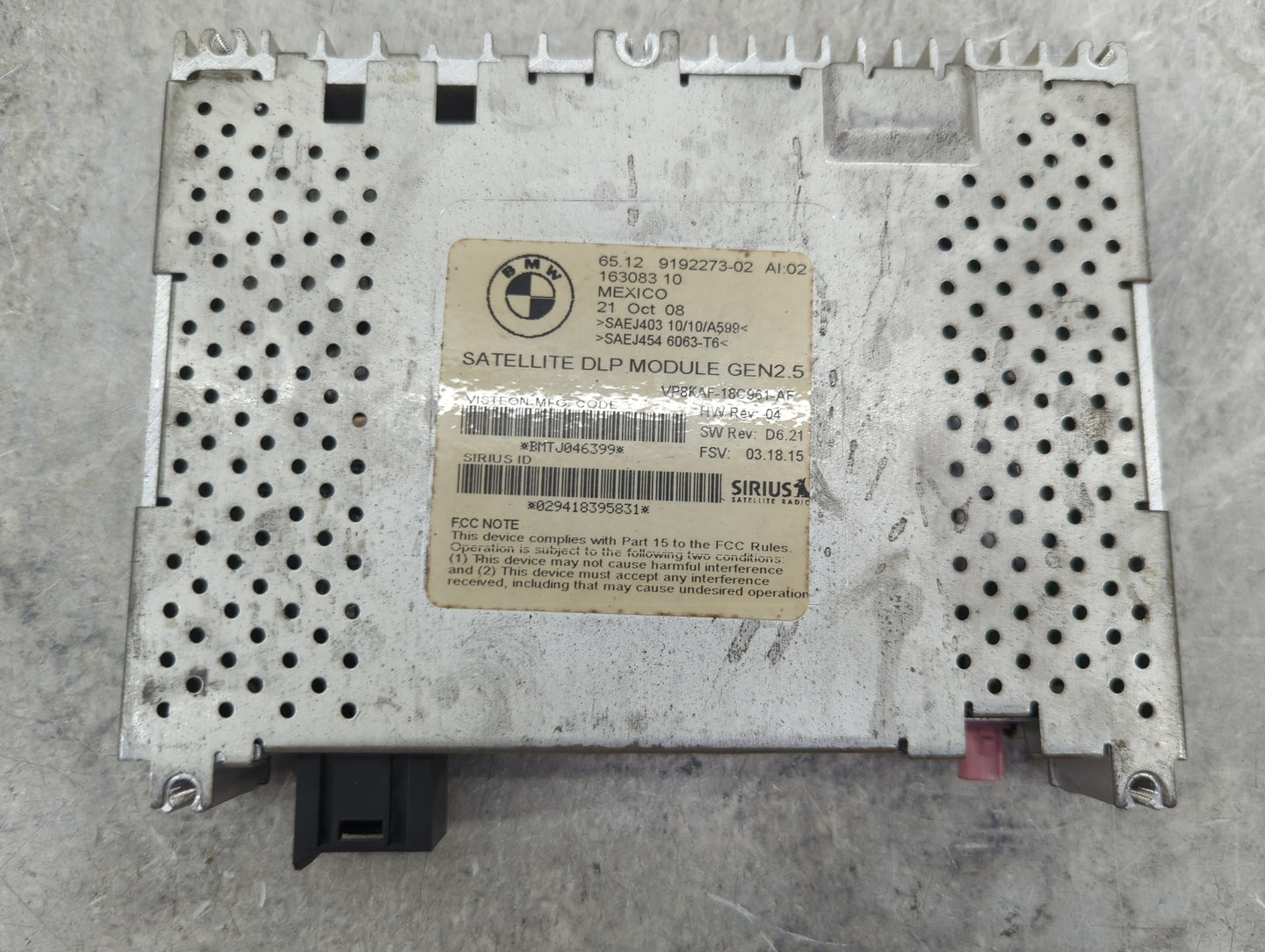 2007-2010 Bmw 750 Radio AM FM Cd Player Receiver Replacement P/N:9192274-01 VP8KAF-18C961-AG Fits Fits 2006 2007 2008 2009 2