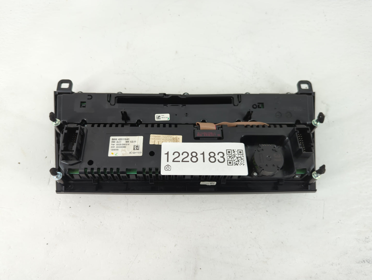 2007-2010 Bmw 750i Radio AM FM Cd Player Receiver Replacement P/N:4231110-01 Fits Fits 2006 2007 2008 2009 2010 OEM Used Aut