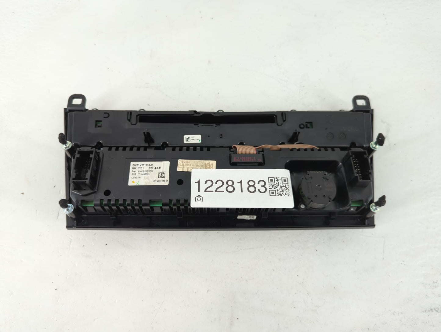 2007-2010 Bmw 750i Radio AM FM Cd Player Receiver Replacement P/N:4231110-01 Fits Fits 2006 2007 2008 2009 2010 OEM Used Aut