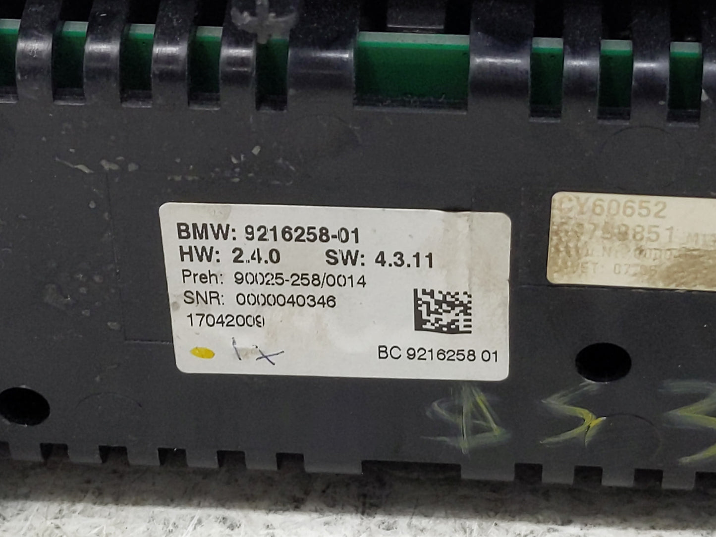 2009-2010 Bmw 750i Radio Control Panel - Oemusedautoparts1.com