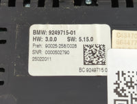 2009 Bmw 750li Radio AM FM Cd Player Receiver Replacement P/N:9249715-01 Fits OEM Used Auto Parts - Oemusedautoparts1.com