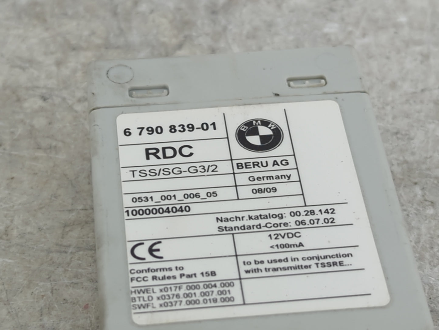 2009 Bmw 750li Tire Pressure Monitoring System Sensor Tpms - Oemusedautoparts1.com