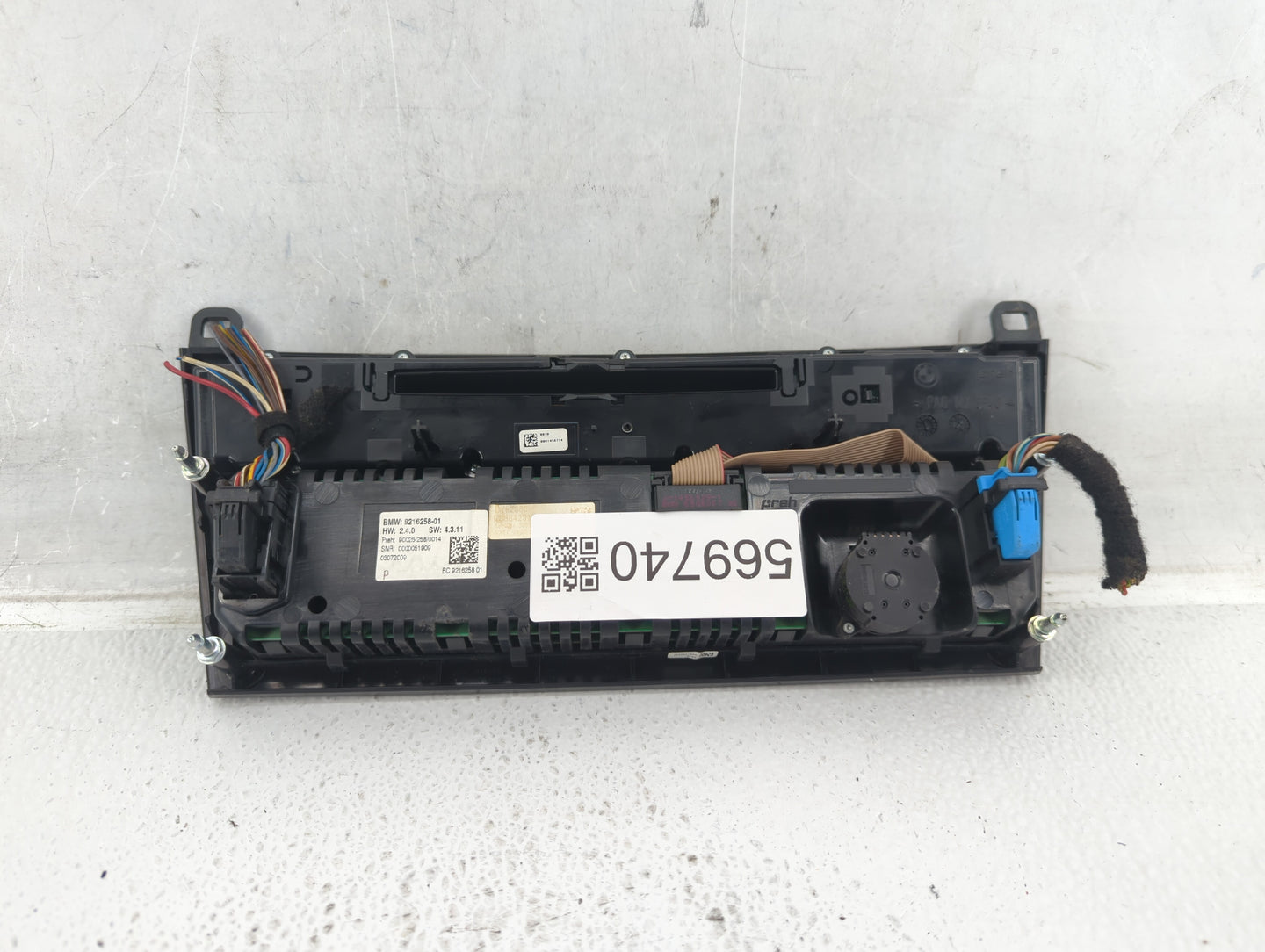 2009 Bmw 7 Series Radio AM FM Cd Player Receiver Replacement P/N:9 207 447 01 Fits OEM Used Auto Parts - Oemusedautoparts1.c