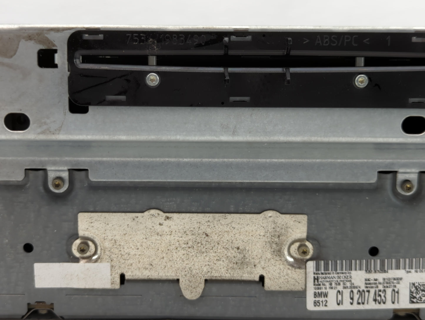 2009 Bmw 7 Series Am Fm Cd Player Radio Receiver - Oemusedautoparts1.com