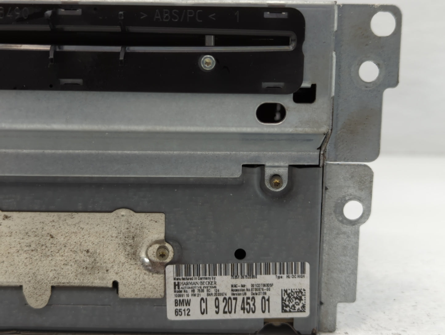 2009 Bmw 7 Series Am Fm Cd Player Radio Receiver - Oemusedautoparts1.com