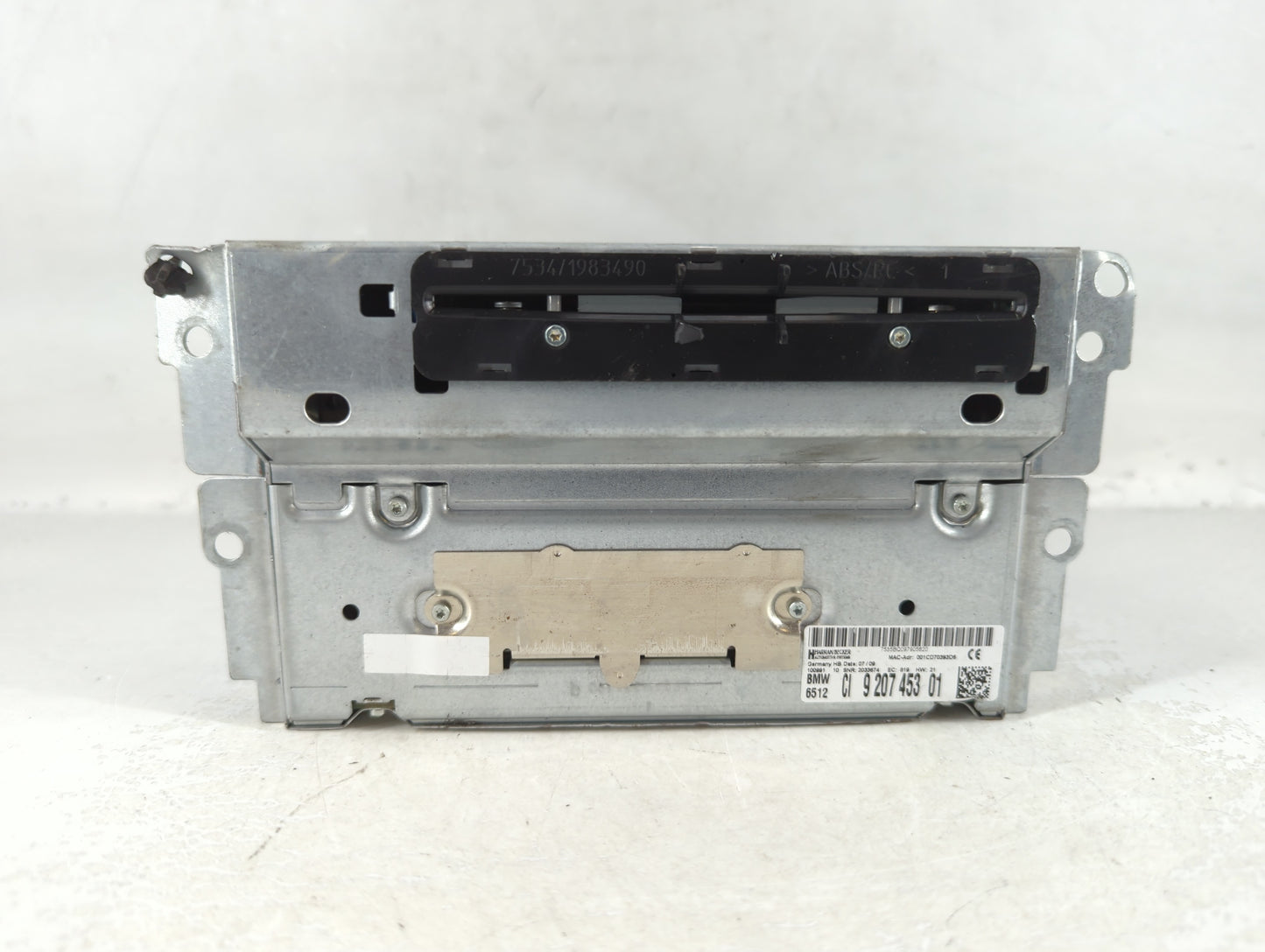 2009 Bmw 7 Series Radio AM FM Cd Player Receiver Replacement P/N:CI 9 207 453 01 Fits OEM Used Auto Parts - Oemusedautoparts