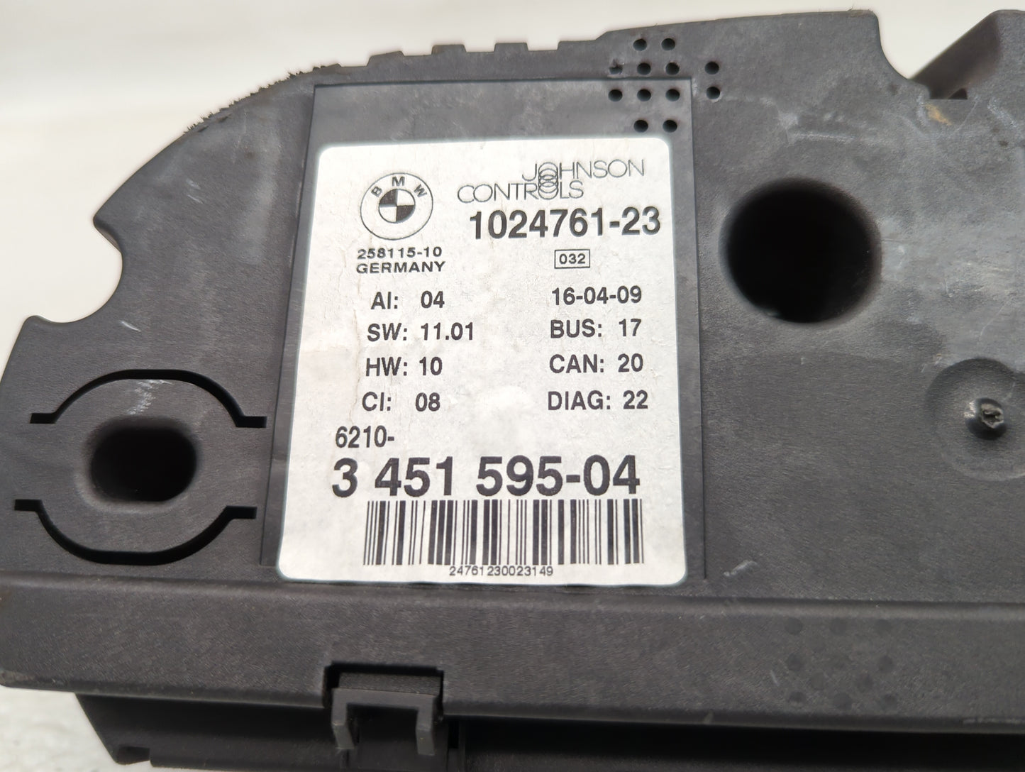 2007-2010 Bmw X3 Instrument Cluster Speedometer Gauges P/N:1024761-23 3451595-04 Fits Fits 2007 2008 2009 2010 OEM Used Auto
