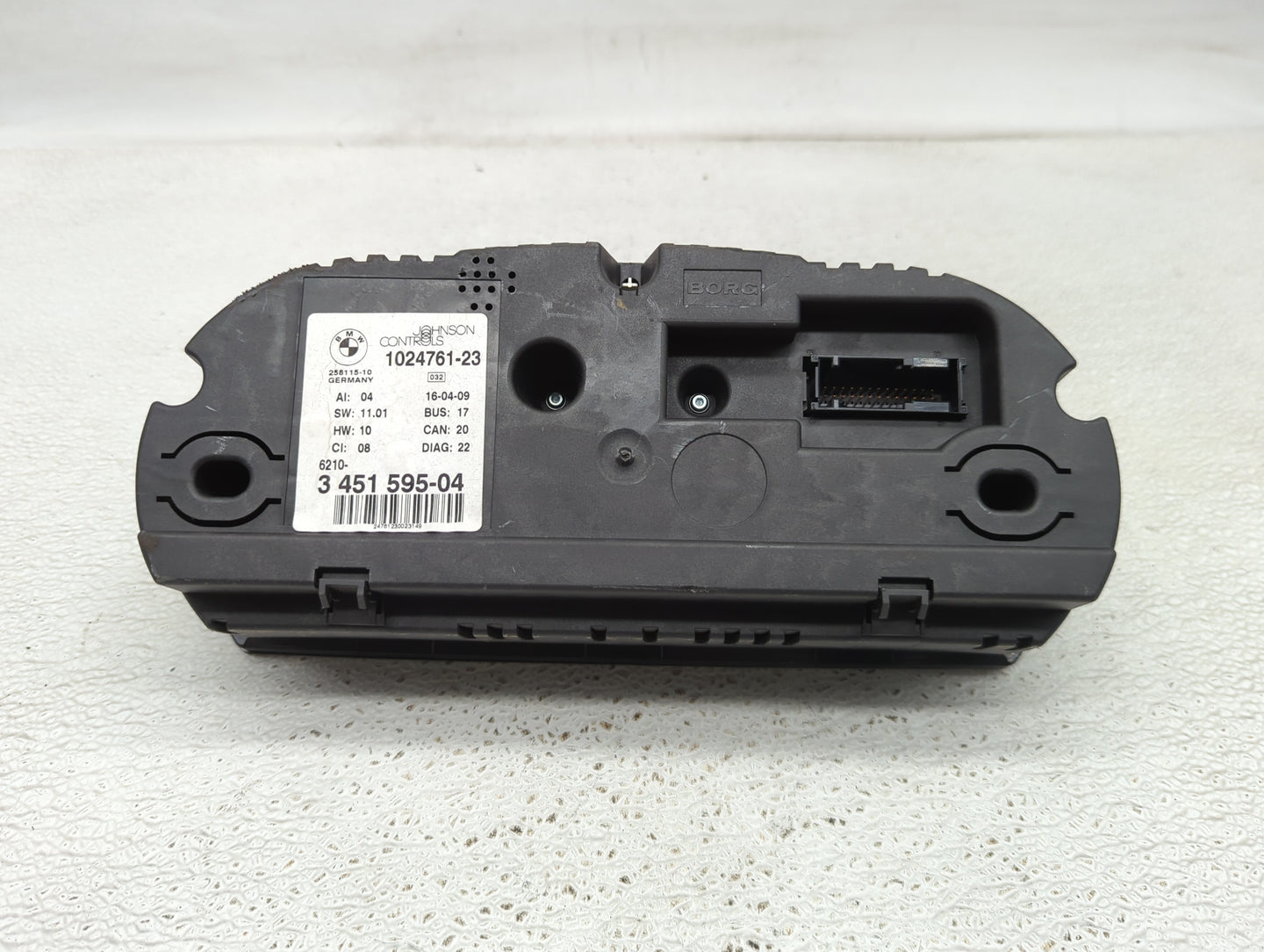 2007-2010 Bmw X3 Instrument Cluster Speedometer Gauges P/N:1024761-23 3451595-04 Fits Fits 2007 2008 2009 2010 OEM Used Auto