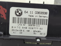 2004-2010 Bmw X3 Climate Control Module Temperature AC/Heater Replacement P/N:0363938 Fits Fits 2004 2005 2006 2007 2008 200