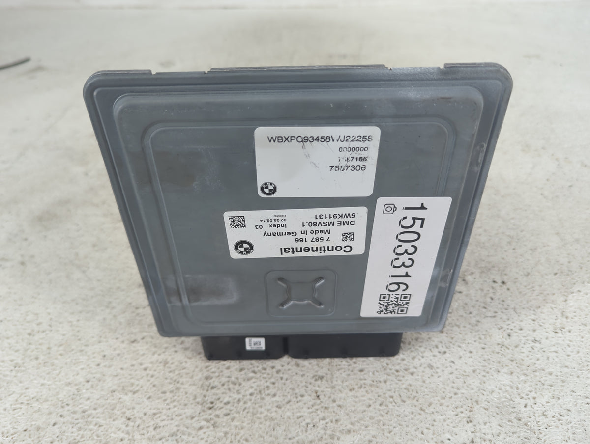2009 Bmw X5 PCM Engine Control Computer ECU ECM PCU OEM P/N:7587166 7597306, 5WK91131, DME MSV80.1 Fits Fits 2007 2008 2010 