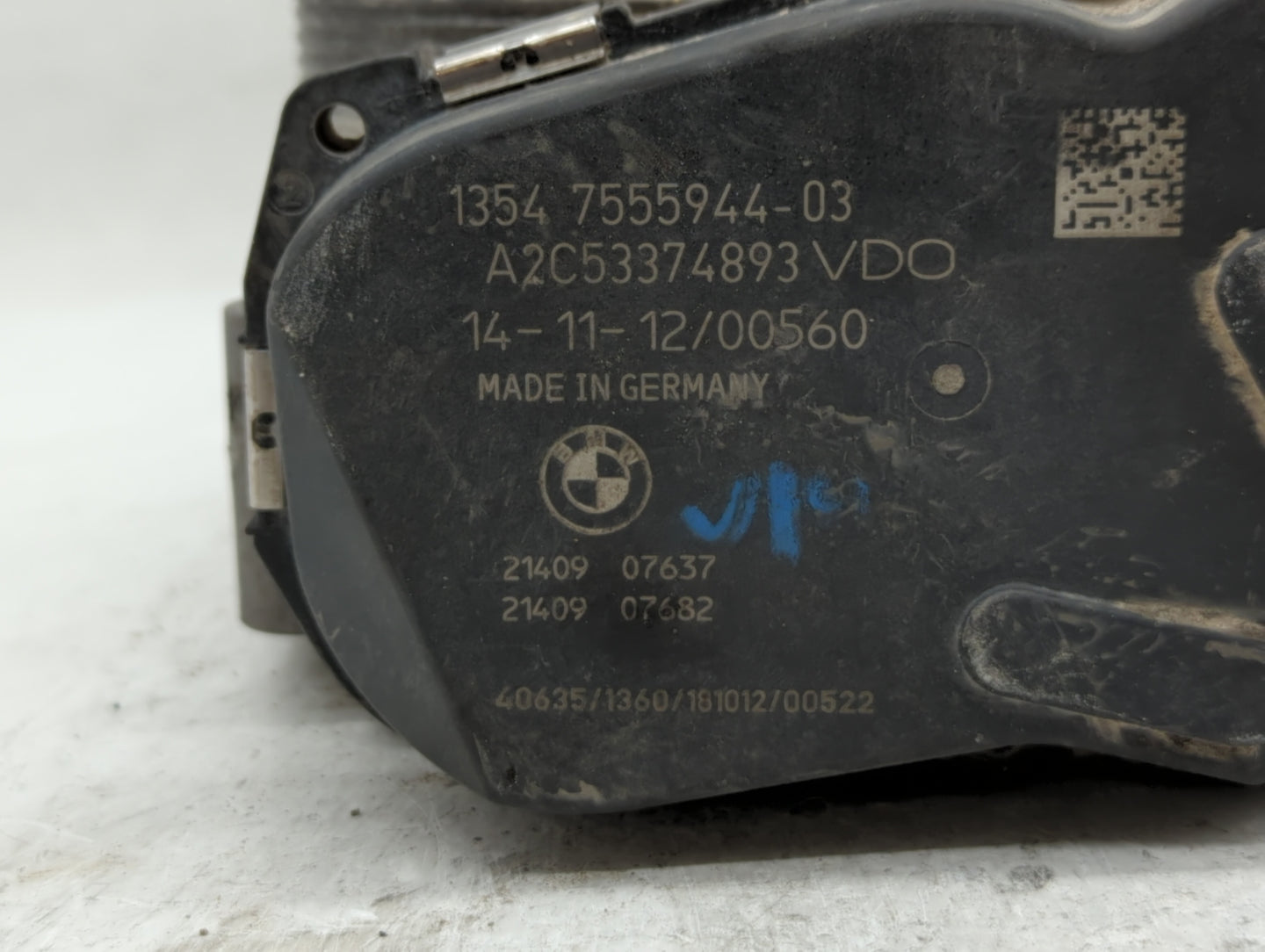 2011-2018 Bmw X5 Throttle Body P/N:7 555 944 7555944 Fits Fits 2008 2009 2010 2011 2012 2013 2014 2015 2016 2017 2018 OEM Us