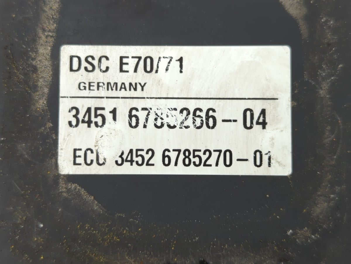 2007-2013 Bmw X5 Anti-Lock Brake ABS Pump Module Actuator OEM P/N:3451 6785266-04 3451 6854702 Fits OEM Used Auto Parts - Oe
