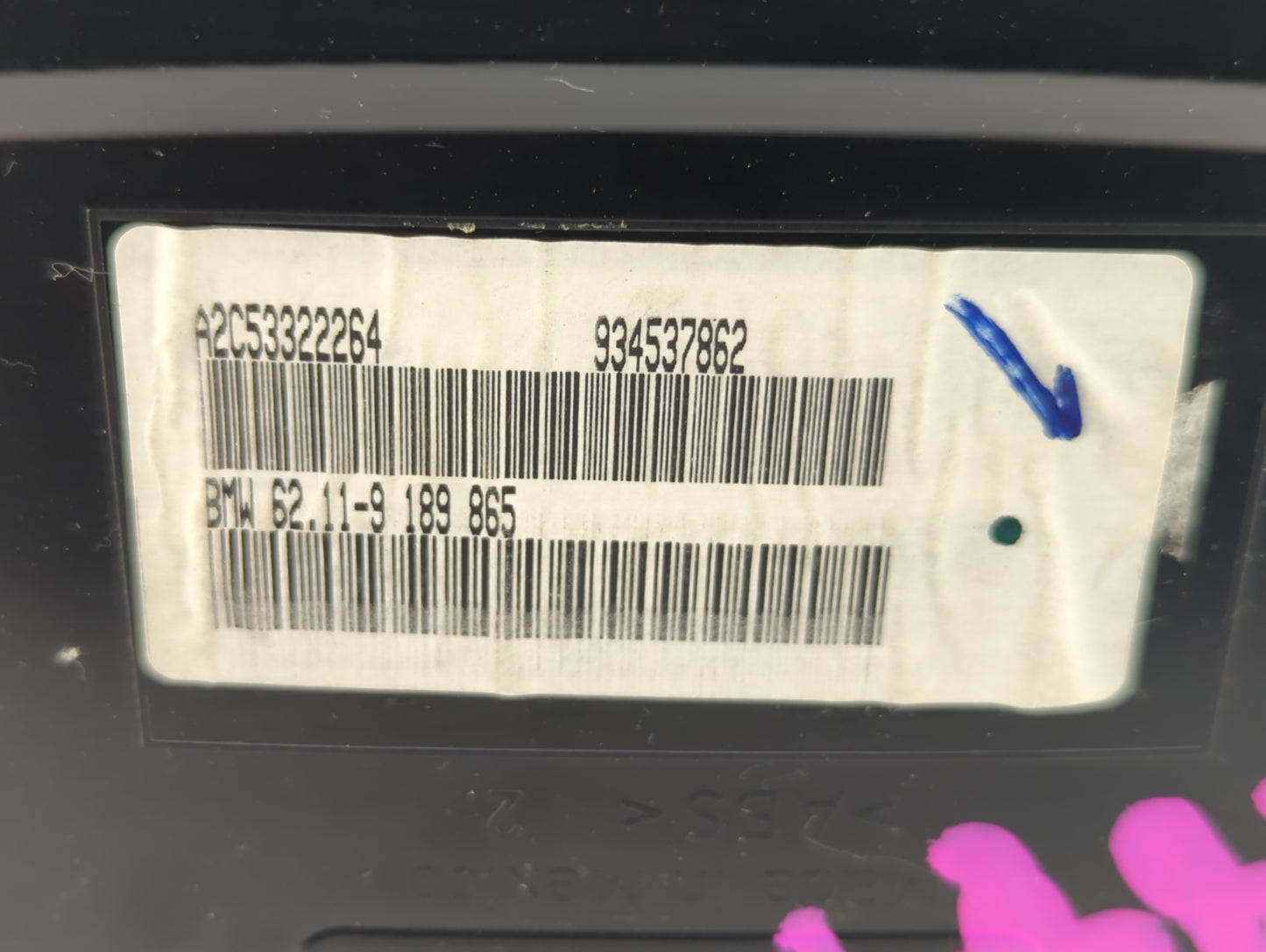 2007-2011 Bmw X5 Instrument Cluster Speedometer Gauges P/N:934537862 62.11-9 189 865, 758839860 Fits Fits 2007 2008 2009 201