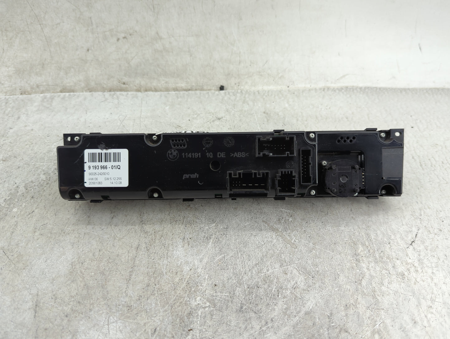 2008-2014 Bmw X6 Climate Control Module Temperature AC/Heater Replacement P/N:9 193 966 Fits OEM Used Auto Parts - Oemusedau
