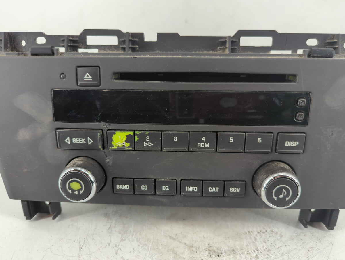 2009 Buick Allure Radio AM FM Cd Player Receiver Replacement P/N:25875834 OEM Used Auto Parts - Oemusedautoparts1.com