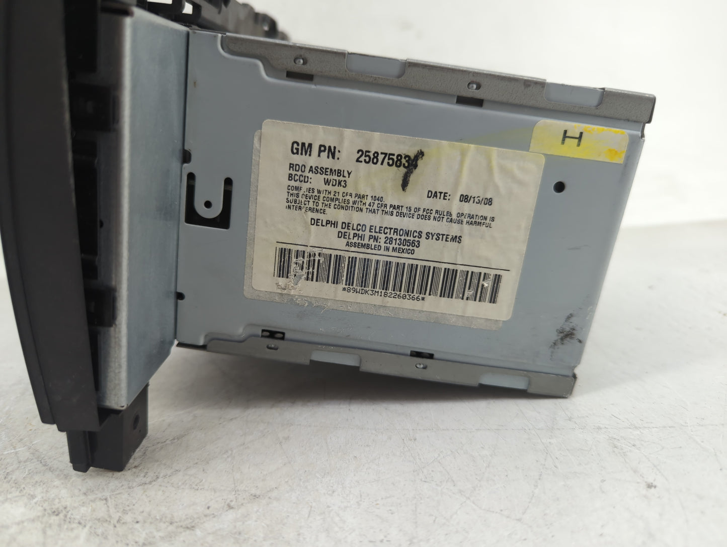 2007-2009 Buick Lacrosse Radio AM FM Cd Player Receiver Replacement P/N:25875834 Fits Fits 2007 2008 2009 OEM Used Auto Part