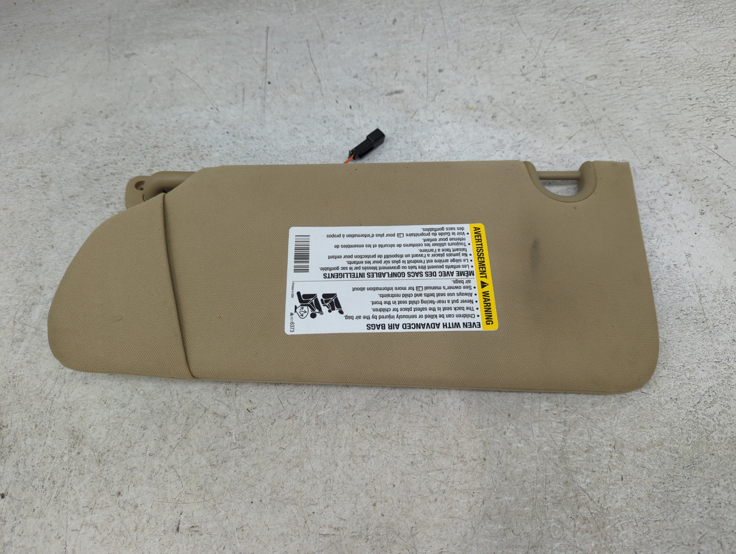 2006-2011 Buick Lucerne Sun Visor Shade Replacement Passenger Right Mirror Fits Fits 2006 2007 2008 2009 2010 2011 OEM Used 