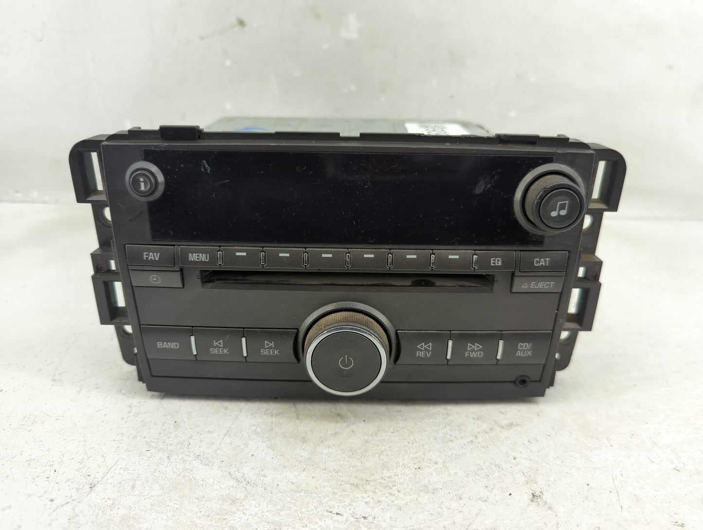 2009-2010 Buick Lucerne Radio AM FM Cd Player Receiver Replacement P/N:20763964 Fits Fits 2009 2010 OEM Used Auto Parts - Oe