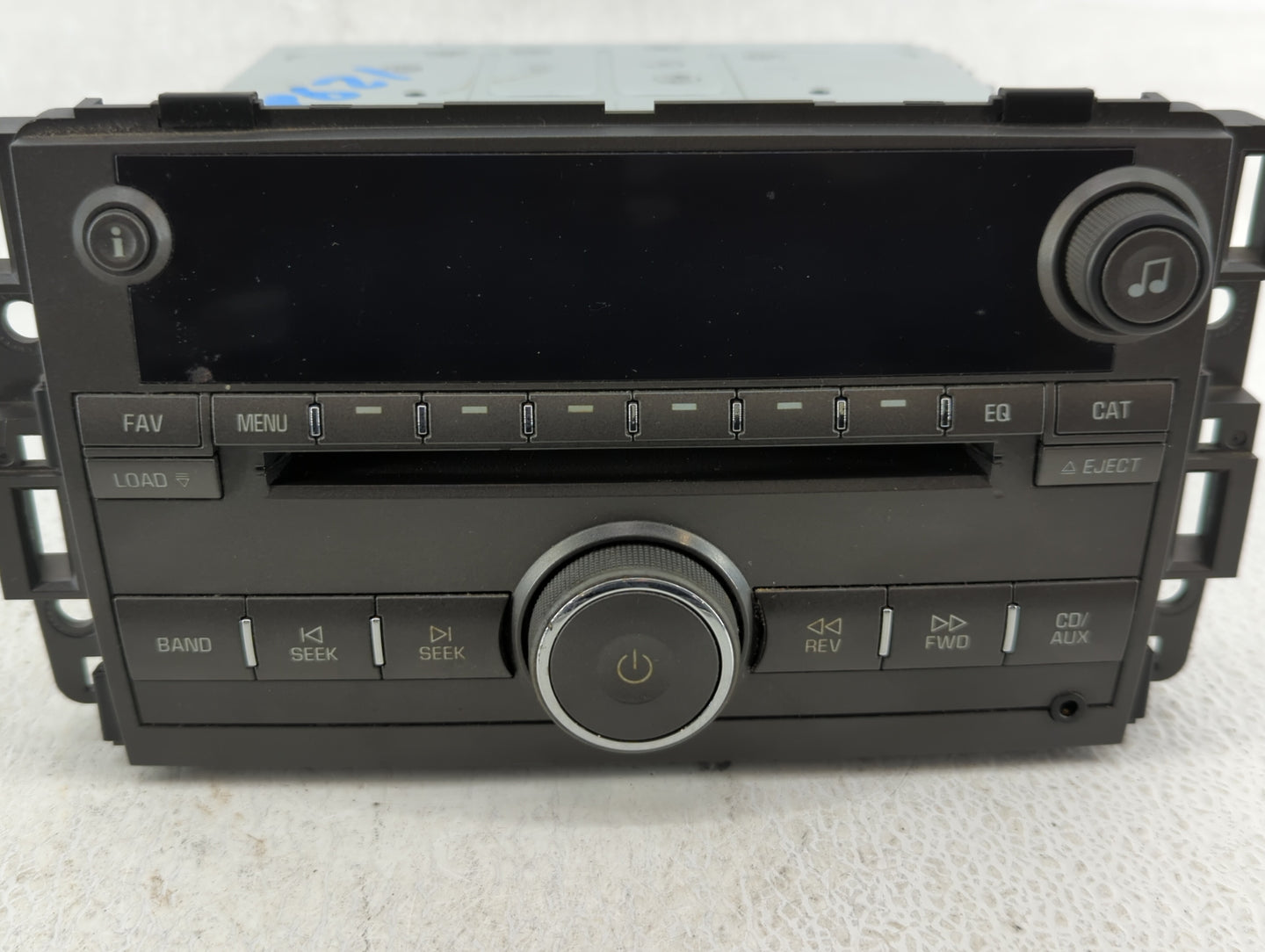 2009 Buick Lucerne Radio AM FM Cd Player Receiver Replacement P/N:25992377 Fits OEM Used Auto Parts - Oemusedautoparts1.com