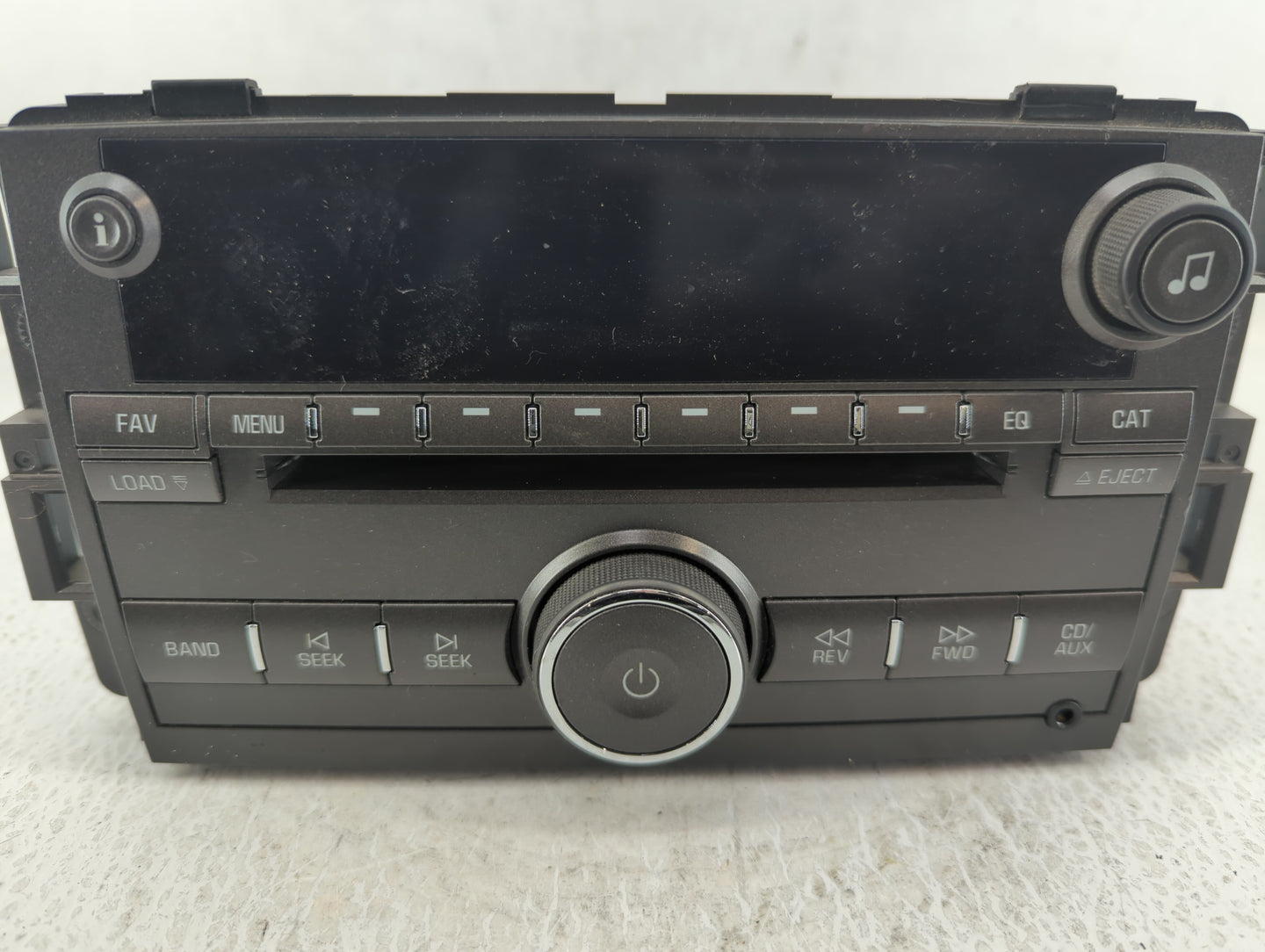 2009 Buick Lucerne Radio AM FM Cd Player Receiver Replacement P/N:25992377 Fits OEM Used Auto Parts - Oemusedautoparts1.com