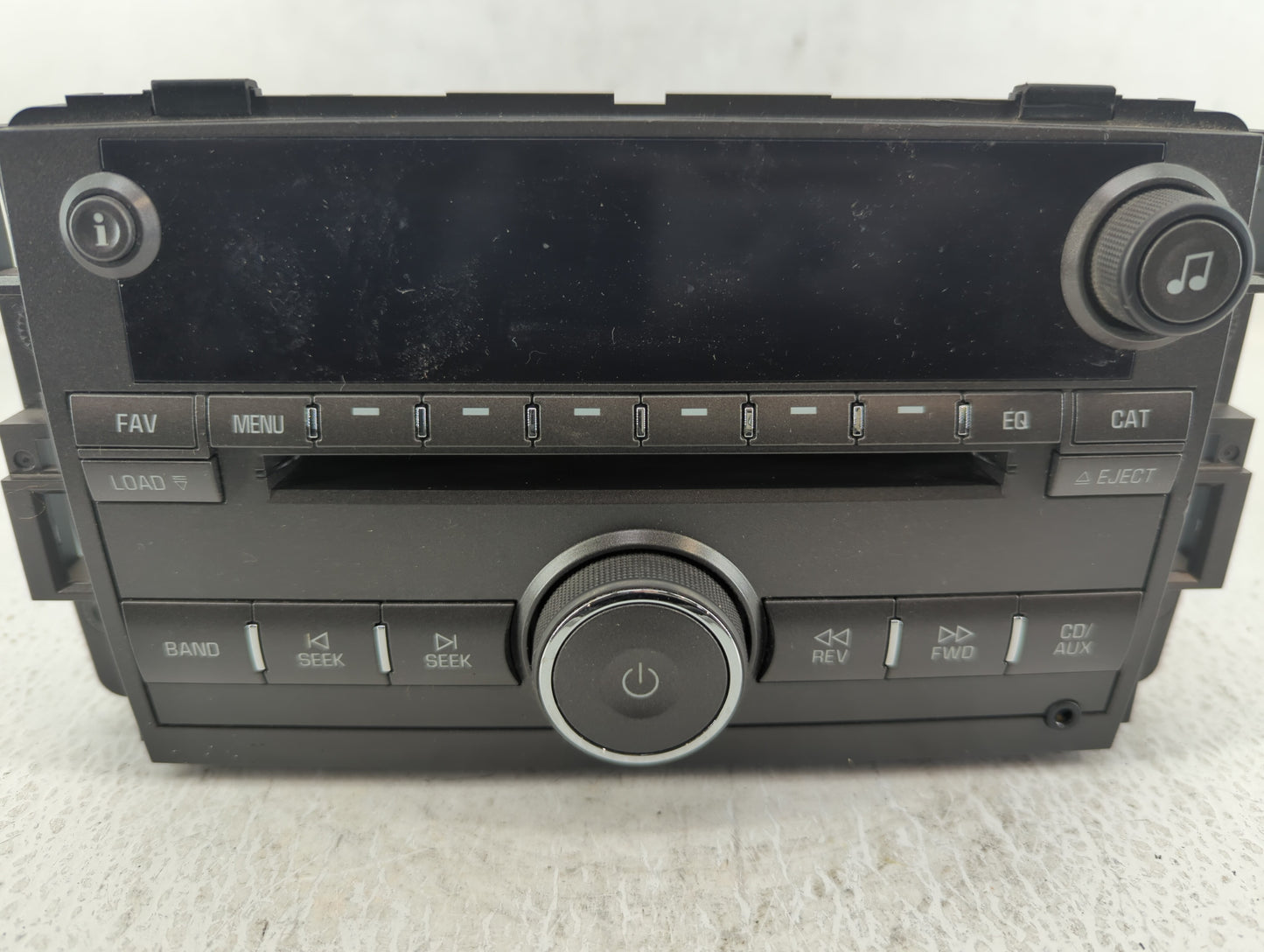 2009 Buick Lucerne Radio AM FM Cd Player Receiver Replacement P/N:25992377 Fits OEM Used Auto Parts - Oemusedautoparts1.com