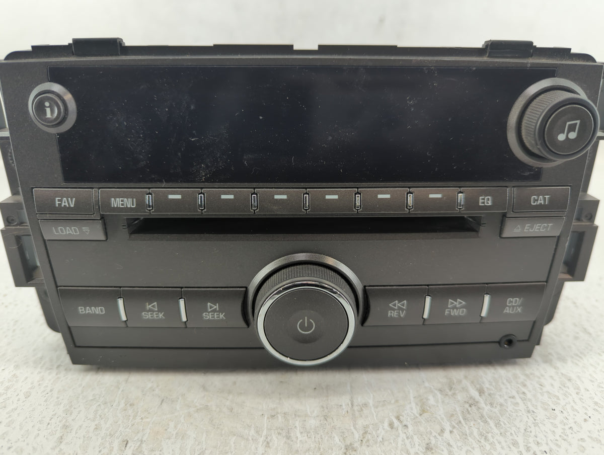 2009 Buick Lucerne Radio AM FM Cd Player Receiver Replacement P/N:25992377 OEM Used Auto Parts - Oemusedautoparts1.com