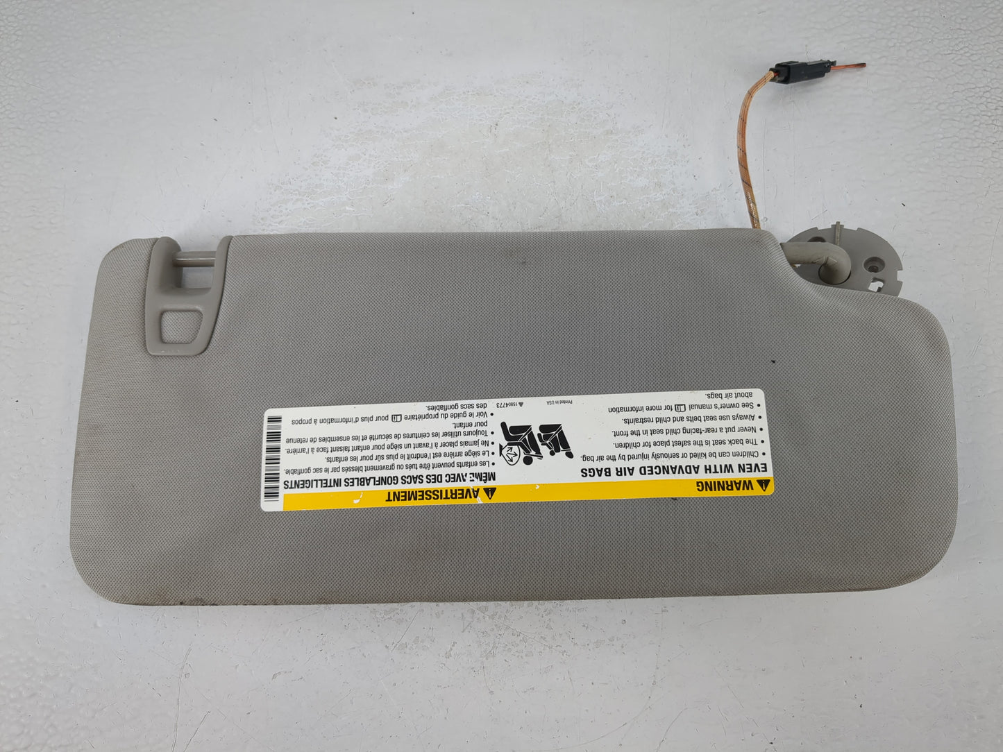 2008-2009 Cadillac Cts Sun Visor Shade Replacement Driver Left Mirror Fits Fits 2008 2009 OEM Used Auto Parts - Oemusedautop