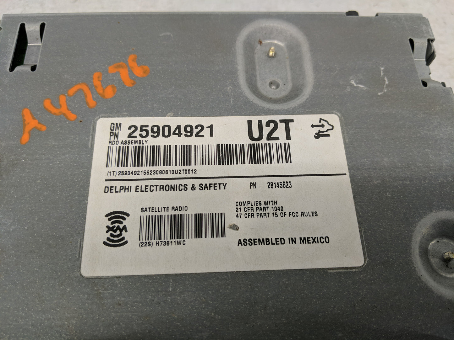 2009 Cadillac Cts Radio AM FM Cd Player Receiver Replacement Fits OEM Used Auto Parts - Oemusedautoparts1.com