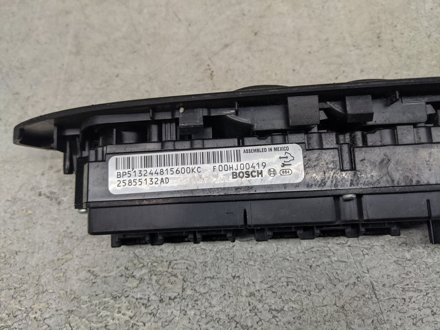 2008-2014 Cadillac Cts Master Power Window Switch Replacement Driver Side Left P/N:25855132AD Fits OEM Used Auto Parts - Oem