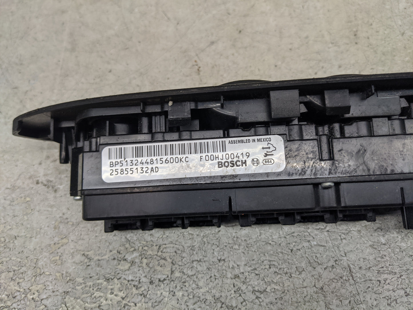 2008-2014 Cadillac Cts Master Power Window Switch Replacement Driver Side Left P/N:25855132AD Fits OEM Used Auto Parts - Oem