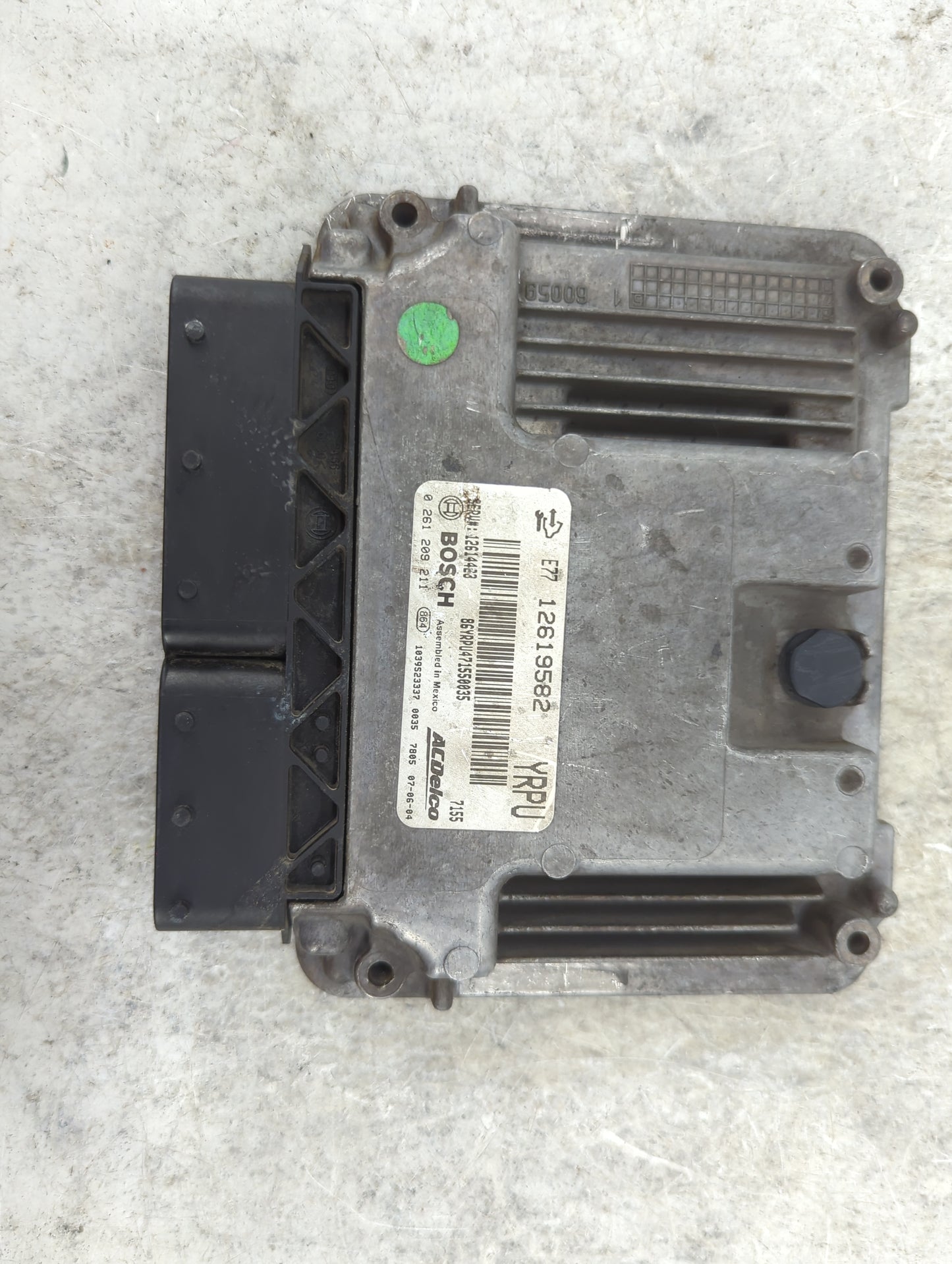 2008-2009 Cadillac Cts PCM Engine Control Computer ECU ECM PCU OEM P/N:0261209211 12619582, 12614463 Fits Fits 2008 2009 OEM